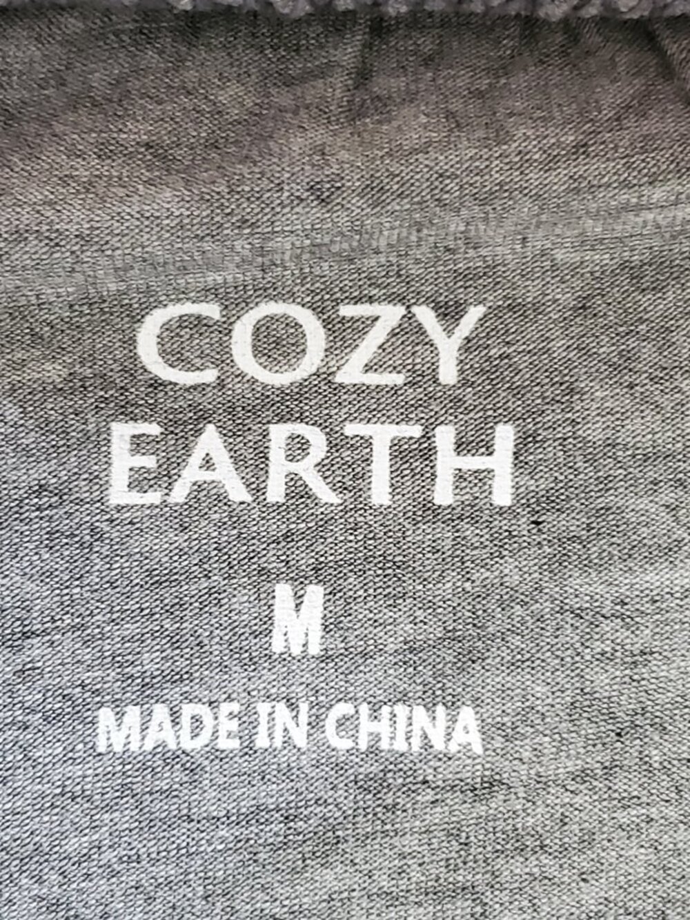 Cozy Earth Bamboo Stretch-Knit Long Sleeve Grey Pajama Set Medium Tall - NWT - Picture 12 of 15